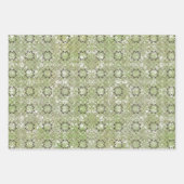 Grün, Rot, Schwarz und Weiß Vintag Geschenkpapier Set (Vorderseite 2)