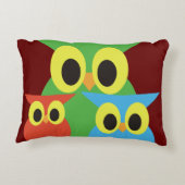 Grün, Rot und Blau Dekokissen (Rückseite)