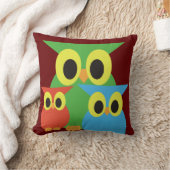 Grün, Rot und Blau Kissen (Decke)