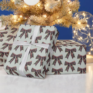 Grün rote Karo Streifen Weihnachten Geschenkpapier