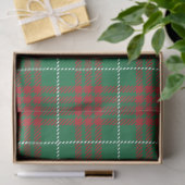Grün-rote Karos Seidenpapier (Geschenk)