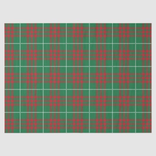 Grün-rote Karos Seidenpapier (Vorderseite)