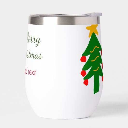 Grün rote Weihnachtsbaum fröhliche Weihnachtsnacht (Links)