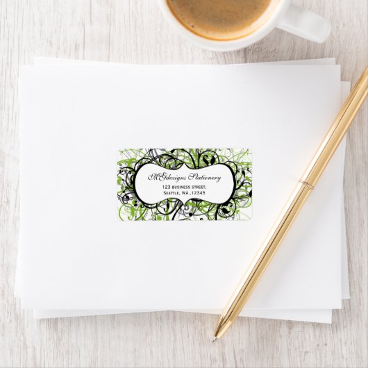 grün, Rücksendekennzeichen Adressaufkleber (Insitu)