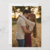 Grün Rustikales Foto mit Blumenzwiebeln Save The Date (Rückseite)