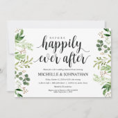 Grün Rustikales Hochzeitessen Probe Einladung (Vorderseite)