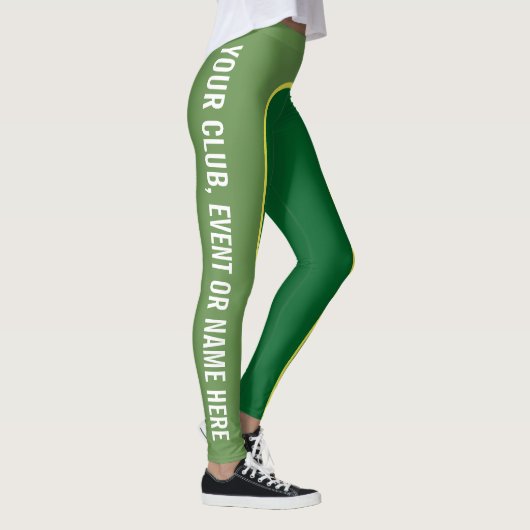 Grün schattiert kundengerechtes genanntes Leggings (Rechts)