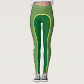 Grün schattiert kundengerechtes genanntes Leggings (Vorderseite)