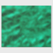 Grün schimmernder Foil Weihnachtsfeiertag Geschenkpapier (Flach)