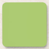 Grün, Schlicht hellgrün, kräftig, leicht grün Getränkeuntersetzer (Vorderseite)