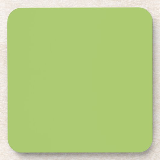 Grün, Schlicht hellgrün, kräftig, leicht grün Getränkeuntersetzer (Vorderseite)