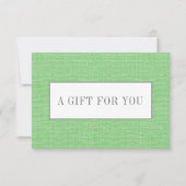 Grün | Schlichte Elegante Linen Look Chic (Vorderseite)