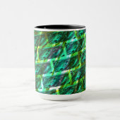 Grün schmuddelig, gekratzt, Gitter oder andere Zie Tasse (Zentrum)