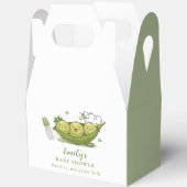 Grün Schnuller süße Erbse in Pod-Kinderdusche Geschenkschachtel (Offen)