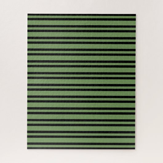Grün-schwarz gestreiftes Muster Puzzle (Vertikal)