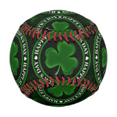 grün/schwarz Kleeblatt St Patrick's Day Thunder_Co Baseball (Rückseite)