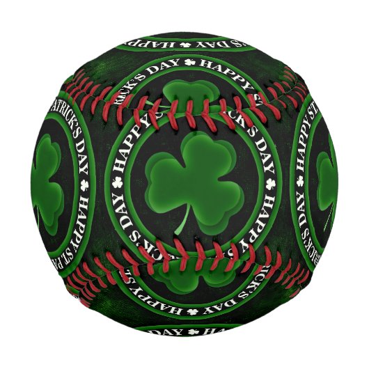 grün/schwarz Kleeblatt St Patrick's Day Thunder_Co Baseball (Vorderseite)