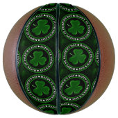grün/schwarz Kleeblatt St Patrick's Day Thunder_Co Basketball (Vertikal)