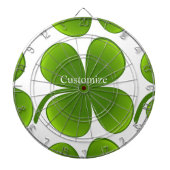 grün/schwarz Kleeblatt St Patrick's Day Thunder_Co Dartscheibe (vorne)