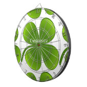 grün/schwarz Kleeblatt St Patrick's Day Thunder_Co Dartscheibe (Vorderseite rechts)