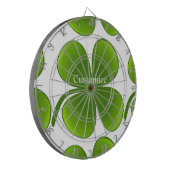 grün/schwarz Kleeblatt St Patrick's Day Thunder_Co Dartscheibe (Vorderseite Links)