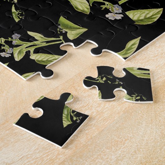 Grün-Schwarz-Natur-Hypnose-Fraktal Puzzle (Seite)