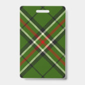 Grün, Schwarz, Rot und Weiß Ausweis (Rückseite)