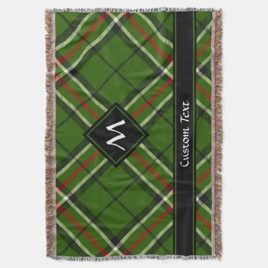 Grün, Schwarz, Rot und Weiß Decke (Vorderseite Vertikal)