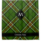 Grün, Schwarz, Rot und Weiß Duschvorhang (Vorderseite)