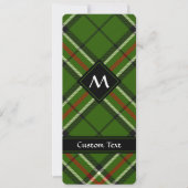 Grün, Schwarz, Rot und Weiß Einladung (Vorderseite)