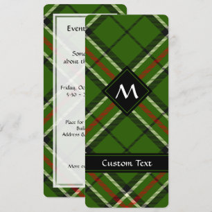 Grün, Schwarz, Rot und Weiß Einladung