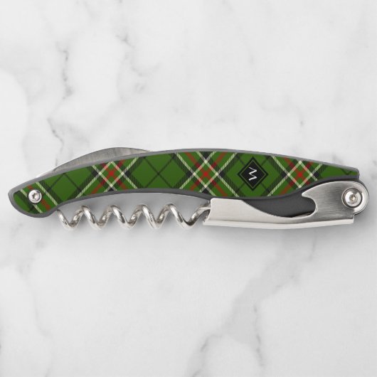 Grün, Schwarz, Rot und Weiß Kellnermesser (Rückseite)