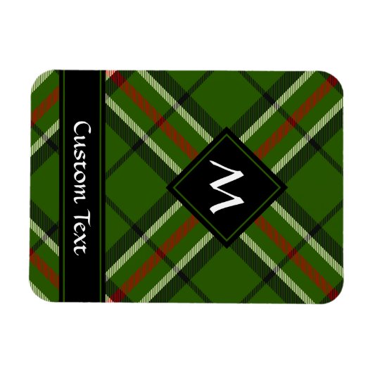 Grün, Schwarz, Rot und Weiß Magnet (Horizontal)