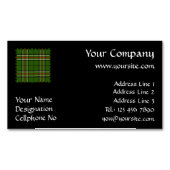 Grün, Schwarz, Rot und Weiß Magnetische Visitenkarte (Vorderseite)