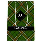 Grün, Schwarz, Rot und Weiß Mittlere Geschenktüte (Rückseite)