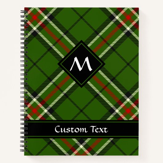 Grün, Schwarz, Rot und Weiß Notizblock (Vorderseite)