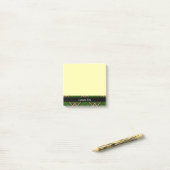 Grün, Schwarz, Rot und Weiß Post-it Klebezettel (Auf Schreibtisch)