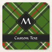 Grün, Schwarz, Rot und Weiß Rechteckiger Pappuntersetzer (Vorderseite)