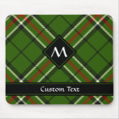 Grün, Schwarz, Rot und Weiß Tartan Mousepad (Vorne)
