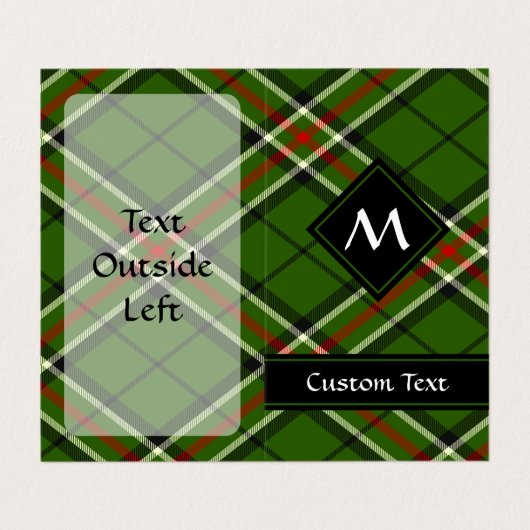 Grün, Schwarz, Rot und Weiß Visitenkarten (Außenseite Aufgefaltet)