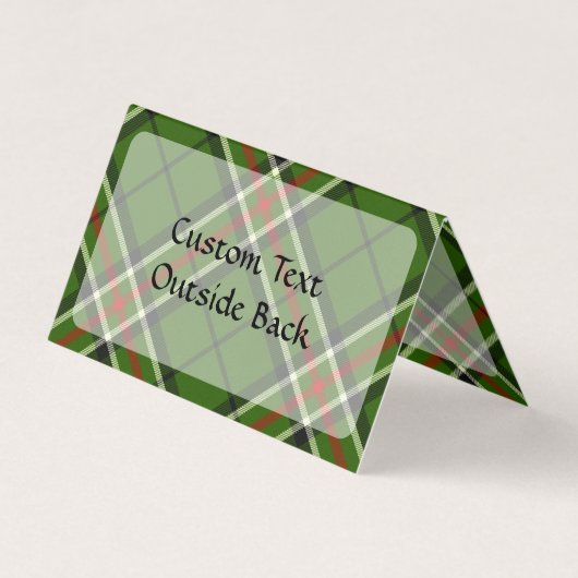 Grün, Schwarz, Rot und Weiß Visitenkarten (Rückseite)