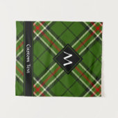 Grün, Schwarz, Rot und Weiß Wandteppich (Vorderseite (Horizontal))