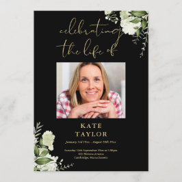 Grün Schwarz Und Gold Trauerzeremonie Programm 