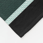 grün, schwarz und weiß gestreift fleecedecke (Ecke)