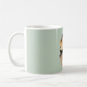 Grün Schwarz Weiblich Gelb Blatt Fall Kaffeetasse (Links)