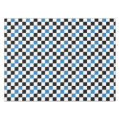 Grün Schwarz Weiß Karomuster Design  Tischdecke (Vorderseite (Horizontal))