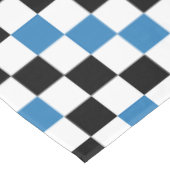 Grün Schwarz Weiß Karomuster Design  Tischdecke (Schrägansicht)