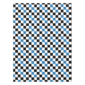 Grün Schwarz Weiß Karomuster Design  Tischdecke (Vorderseite)