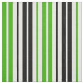 Grün Schwarz Weiß Streifen Muster Design  Stoff (Muster)