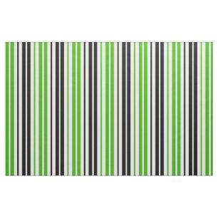 Grün Schwarz Weiß Streifen Muster Design  Stoff